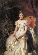 Konstantin Makovsky Portrait of Countess Maria Mikhailovna Volkonskaya France oil painting artist